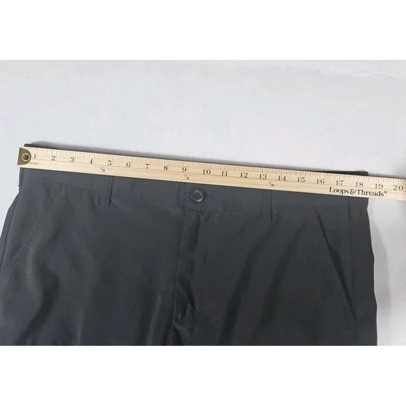 Birdie Bound Shorts Mens 36 Black Golf Performance Cargo Zip Stretch Grip - Picture 2 of 10